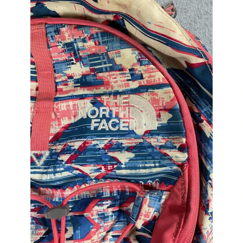 The North Face Jester Backpack Pink Southwestern Geometric Print Daypack Laptop